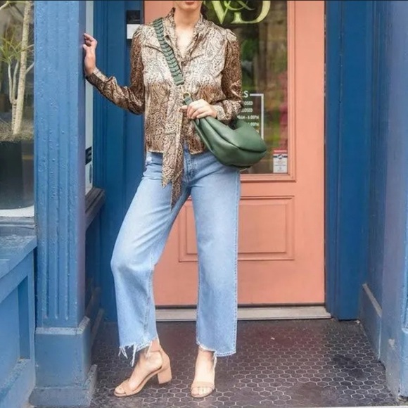 Walter Baker Linette Blouse In Desert Paisley Size XS - Picture 3 of 6